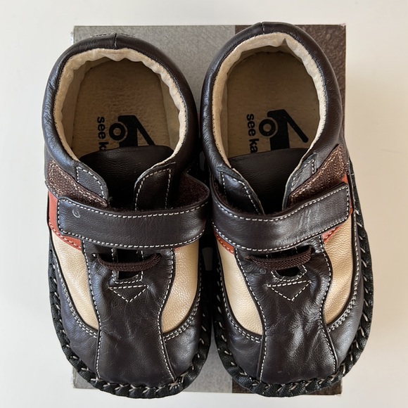 Toddler Boys' See Kai Run Leather Landon Brown Shoes Sz 8 EU 24 - Picture 2 of 8